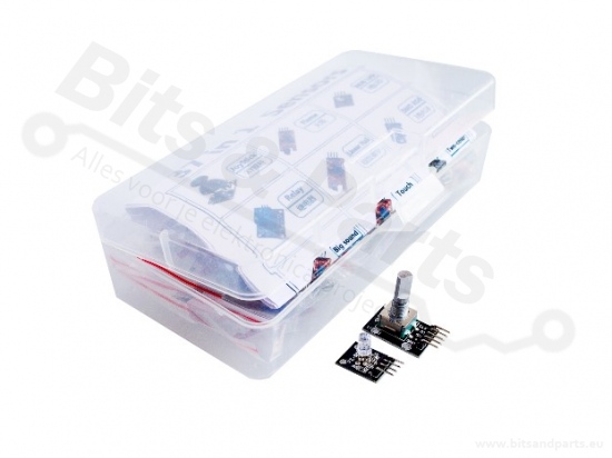 Sensor kit 37-in-1 for Arduino/Raspberry Pi in storage box